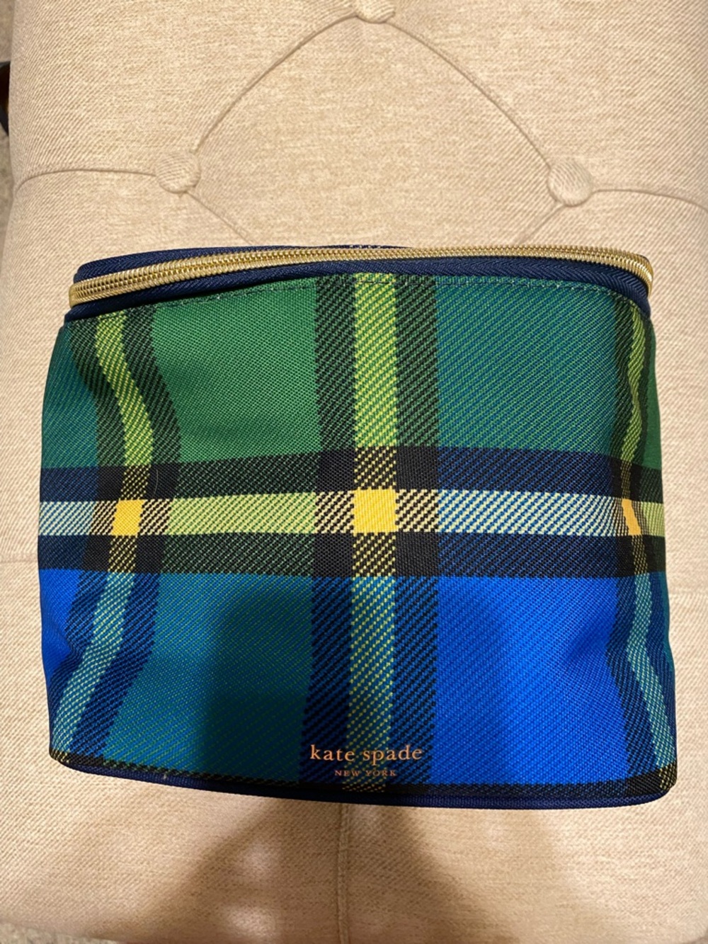 kate spade Plaid Cosmetic Pouch or lunch cooler